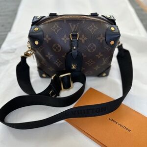 LOUIS VUITTON Monogram Petite Malle Souple  100% Authentic or your Money Back!
